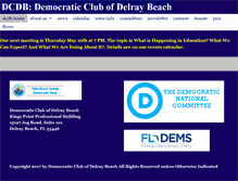 Tablet Screenshot of demclubofdelray.org